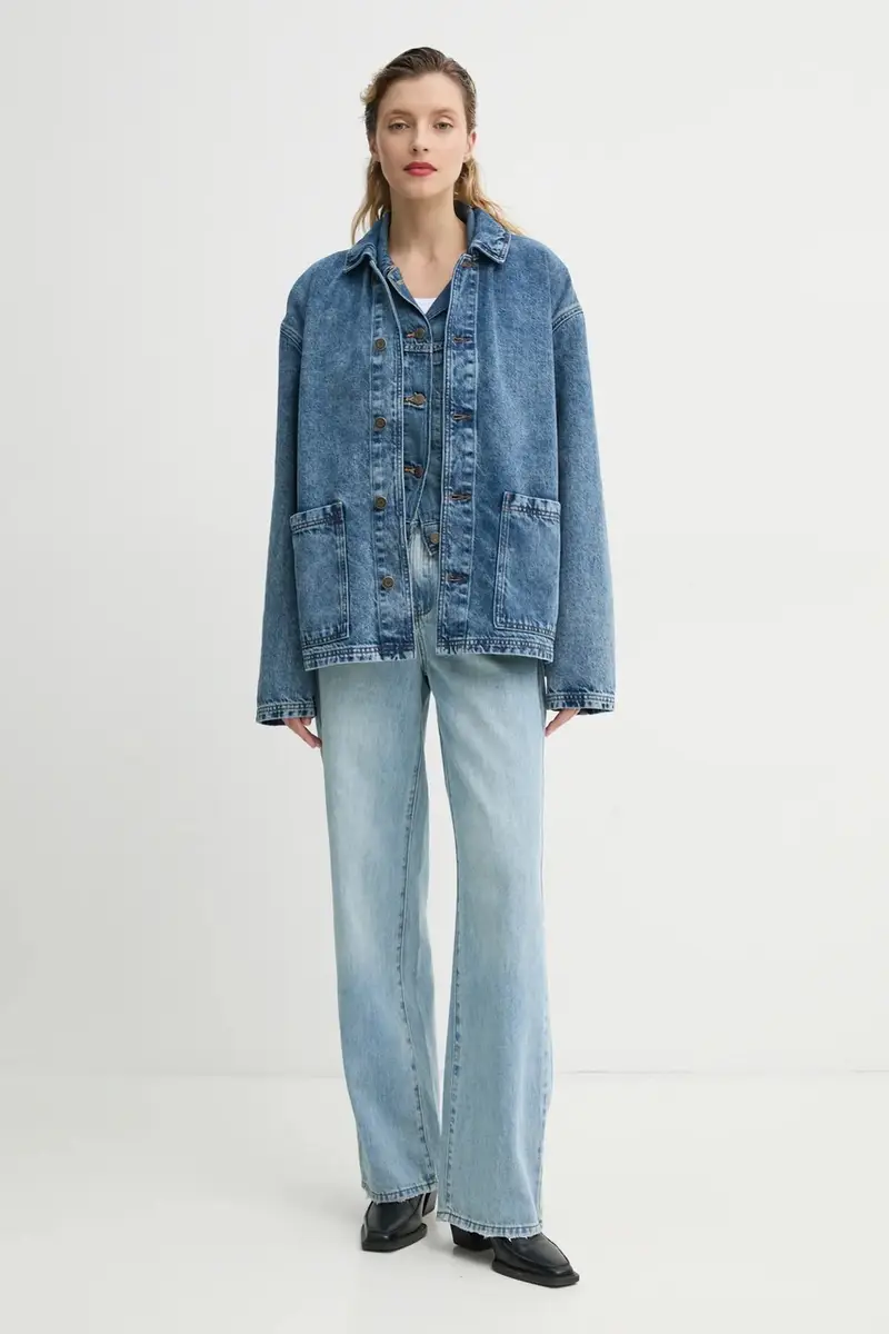 Levi's smanicato SHRUNKEN 90S VEST donna colore blu 001W2 miniatura 2