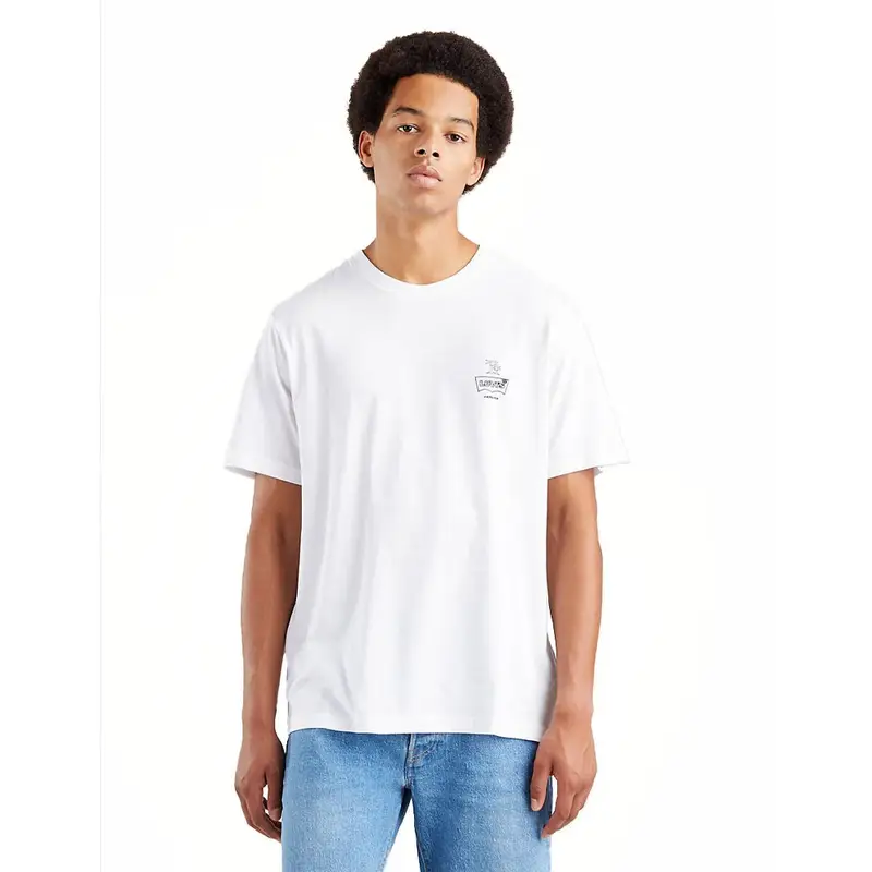 Levi S T-Shirt Con Stampa Bianco Uomo XS