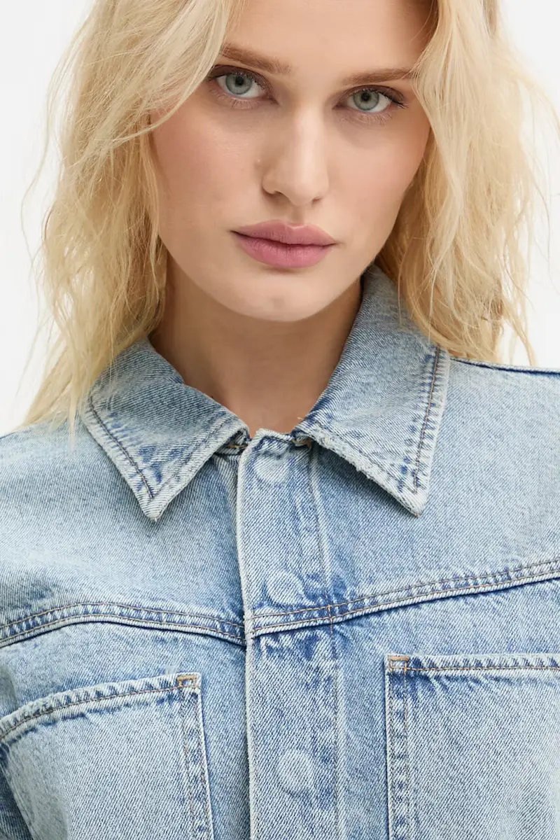 Levi's vestito di jeans colore blu 0002Q miniatura 4