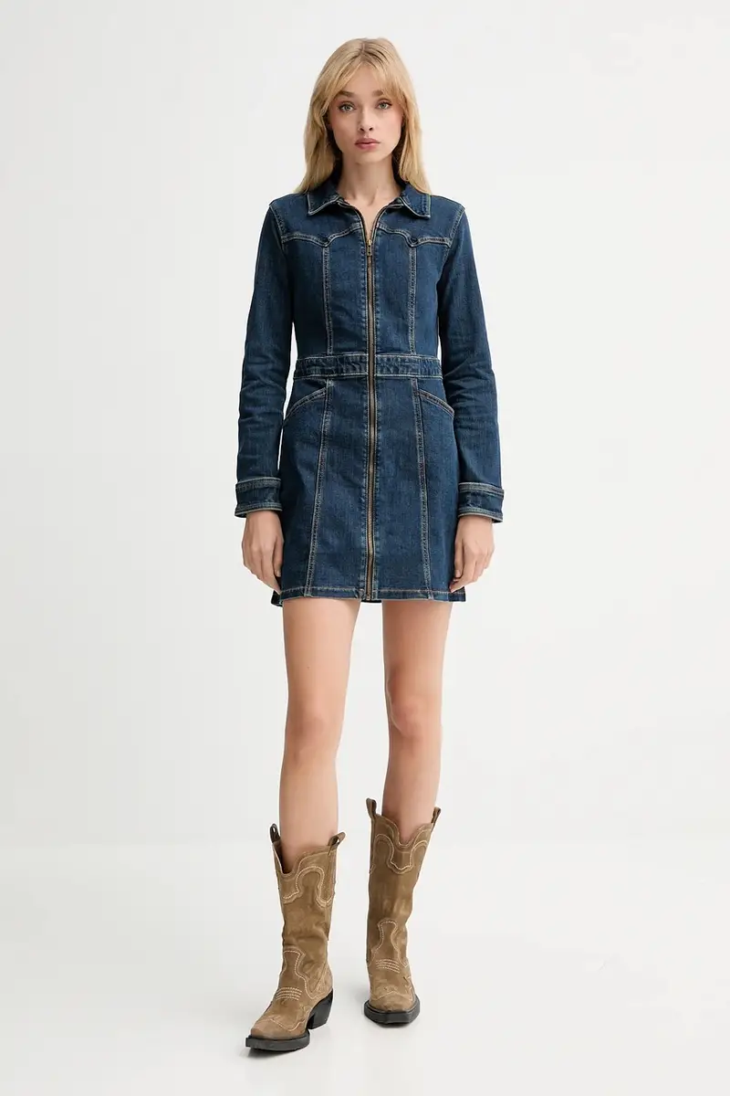 Levi's vestito di jeans colore blu 003S6 miniatura 2