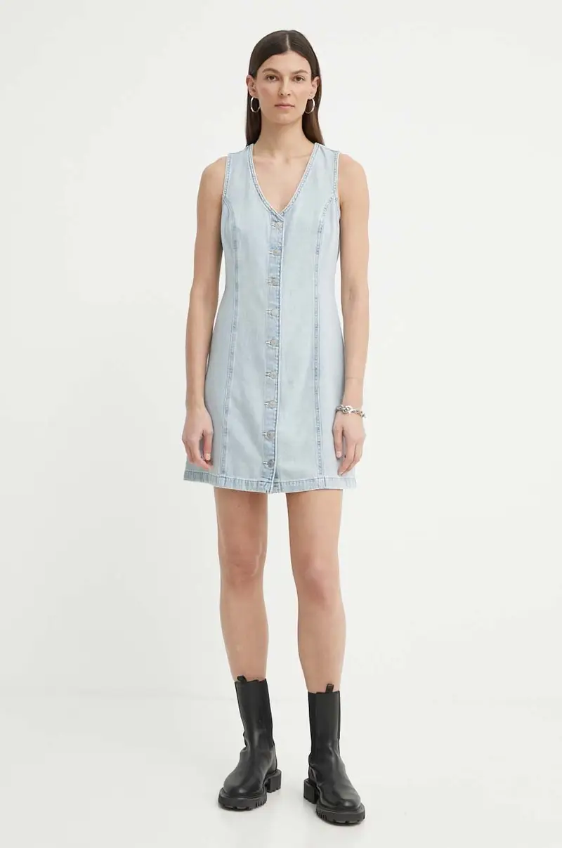 Levi's vestito di jeans colore blu miniatura 2