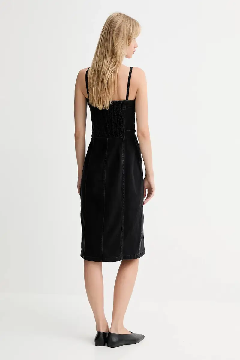 Levi's vestito di jeans colore nero 0002S miniatura 3