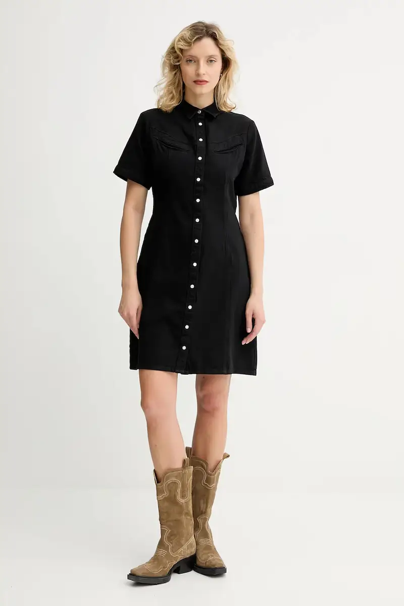 Levi's vestito di jeans colore nero 001HR miniatura 2