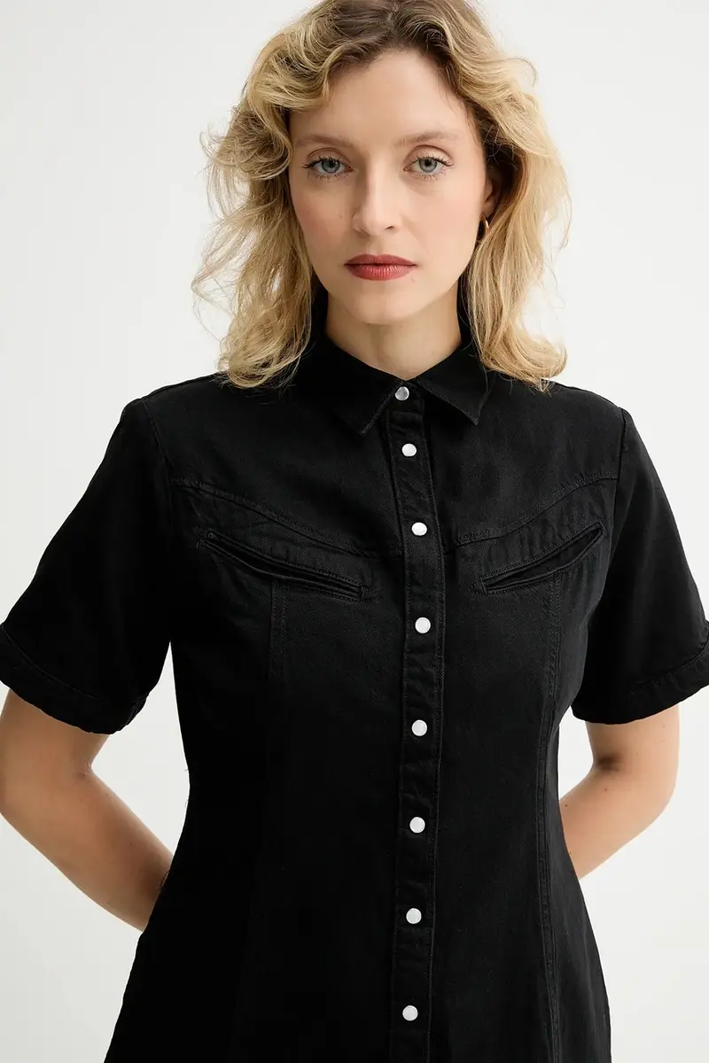 Levi's vestito di jeans colore nero 001HR miniatura 4