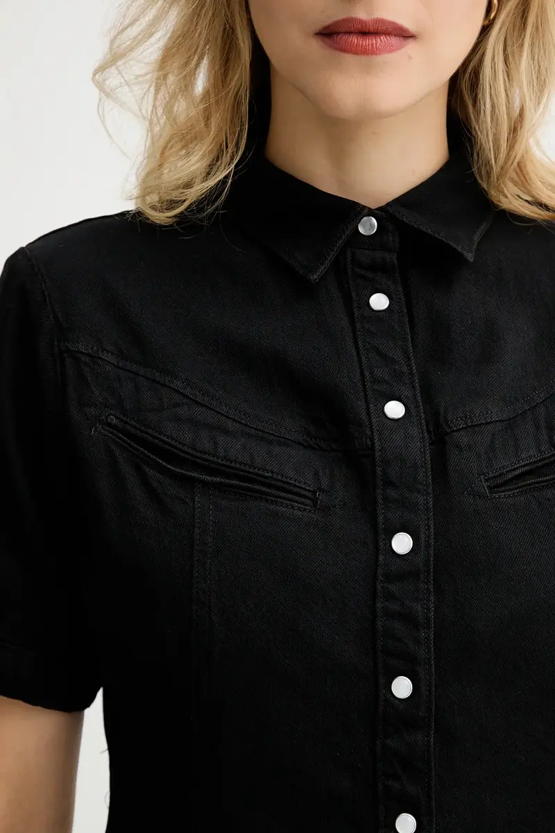 Levi's vestito di jeans colore nero 001HR miniatura 5