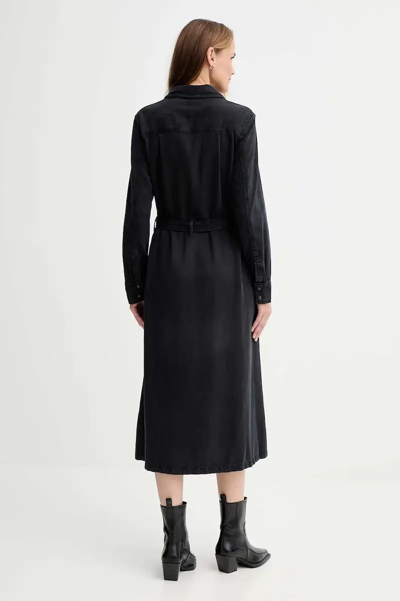 Levi's vestito di jeans colore nero 004H3 miniatura 3