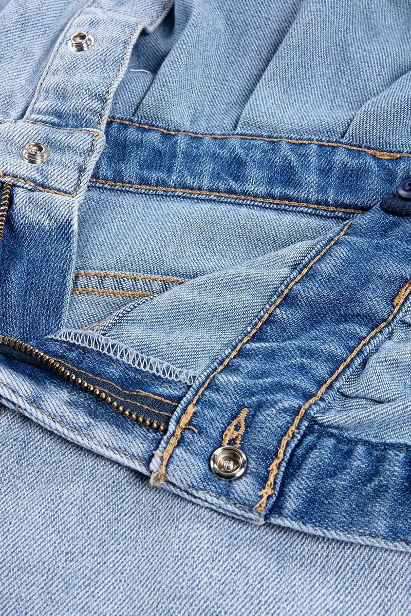 Levi's vestito LS WESTERN DRESS colore blu 4EN476 miniatura 4