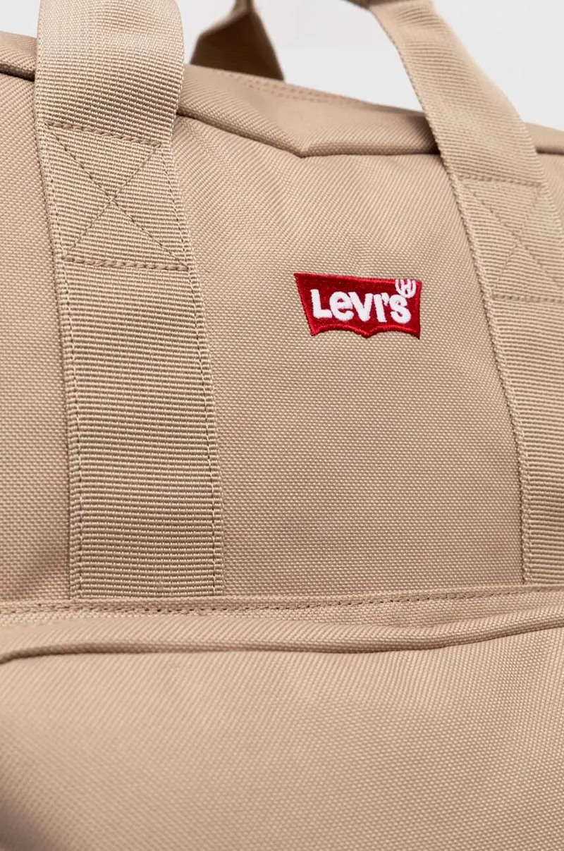 Levi's zaino colore beige miniatura 3