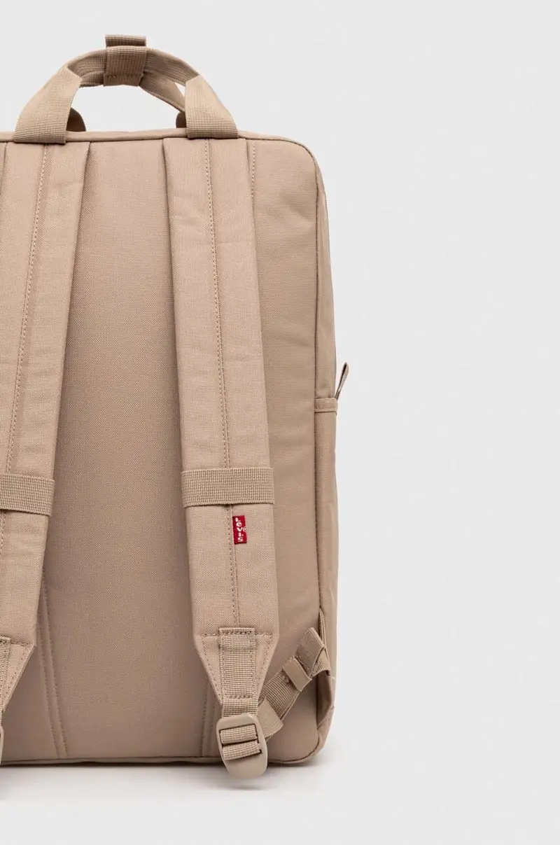 Levi's zaino colore beige miniatura 4