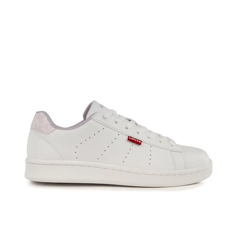 Sneakers bianche con logo laterale