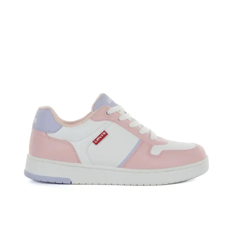 Sneakers rosa e bianche da bambina con lacci