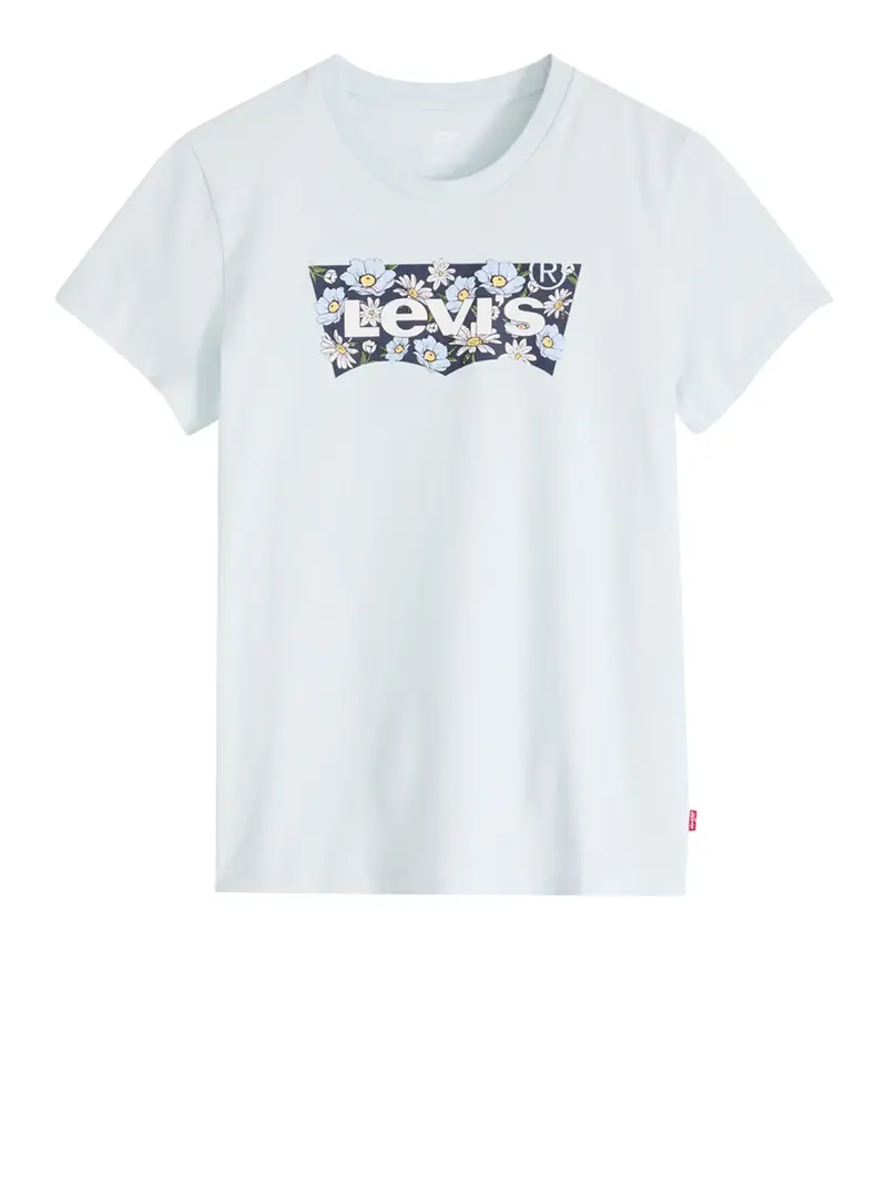 t-shirt levis da donna - celeste
