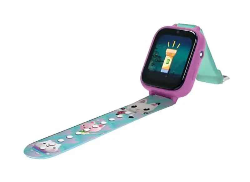 Lexibook, Barbie, Orologio con fotocamera selfie, Schermo tattile HD, Fotocamera 720p, Lettore MP3, Altoparlante integrato, Registratore vocale, Contapassi, 5 giochi, Rosa, DMW070BB miniatura 2
