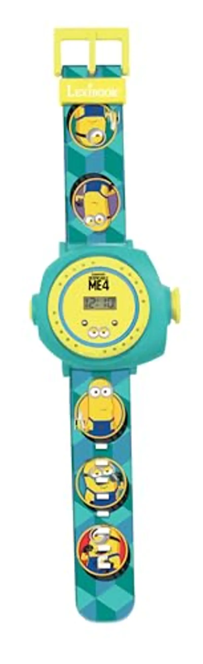 Lexibook, Despicable Me, Minions, Orologio da proiezione regolabile con schermo digitale, 20 immagini dei Minions, per bambini, blu/giallo, DMW050DES miniatura 2