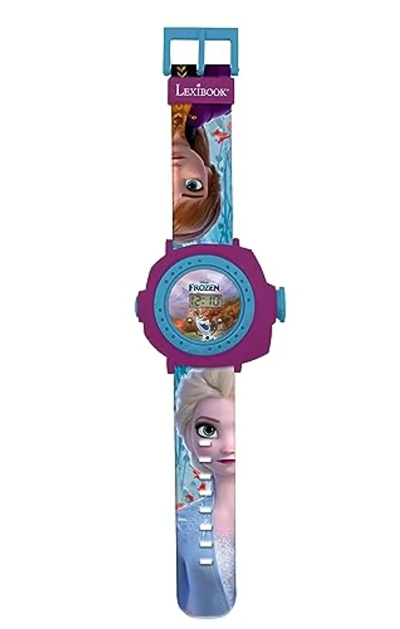 Lexibook Frozen 2 - Schermo digitale per orologio a proiezione regolabile - 20 immagini Elsa, Anna e Olaf - per Bambini/Ragazze - Blu e Viola - DMW050FZ miniatura 2