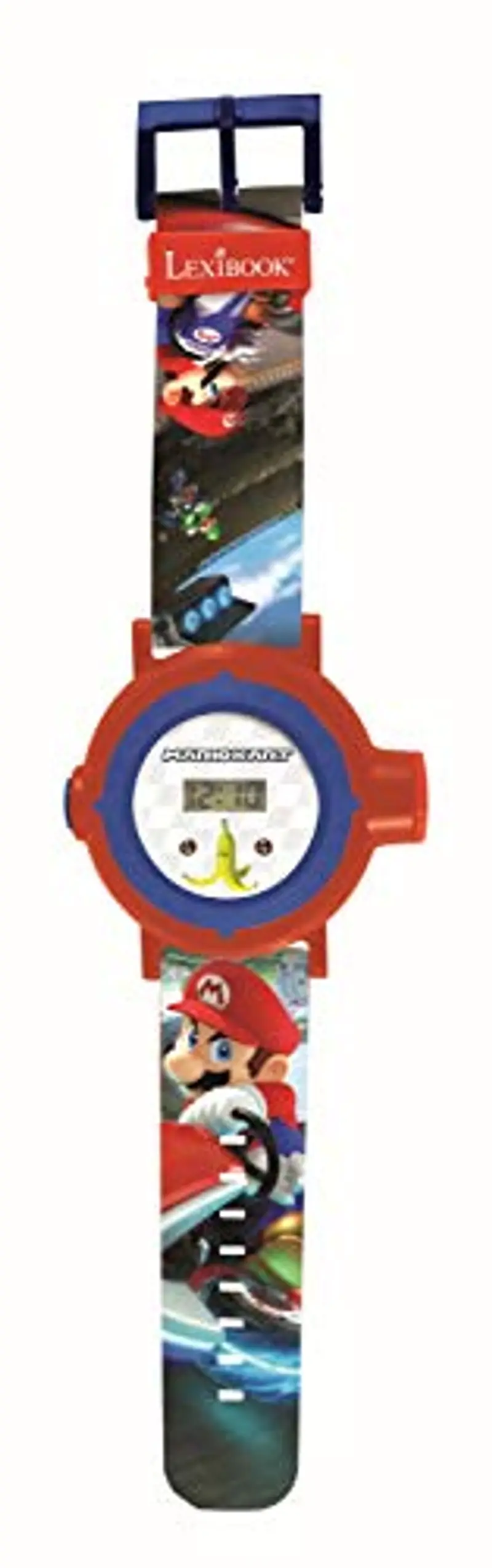 Lexibook - Nintendo Mario Kart Schermo digitale per orologio a proiezione regolabile - 20 immagini Mario Kart - per Bambini/Ragazzi - Rosso e Blu - DMW050NI miniatura 2