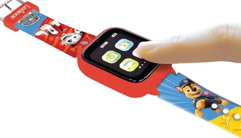 Lexibook, Paw Patrol, Orologio con fotocamera selfie, Schermo tattile HD, Fotocamera 720p, Lettore MP3, Altoparlante integrato, Registratore vocale, Contapassi, 5 giochi, Rosso, DMW070PA miniatura 3