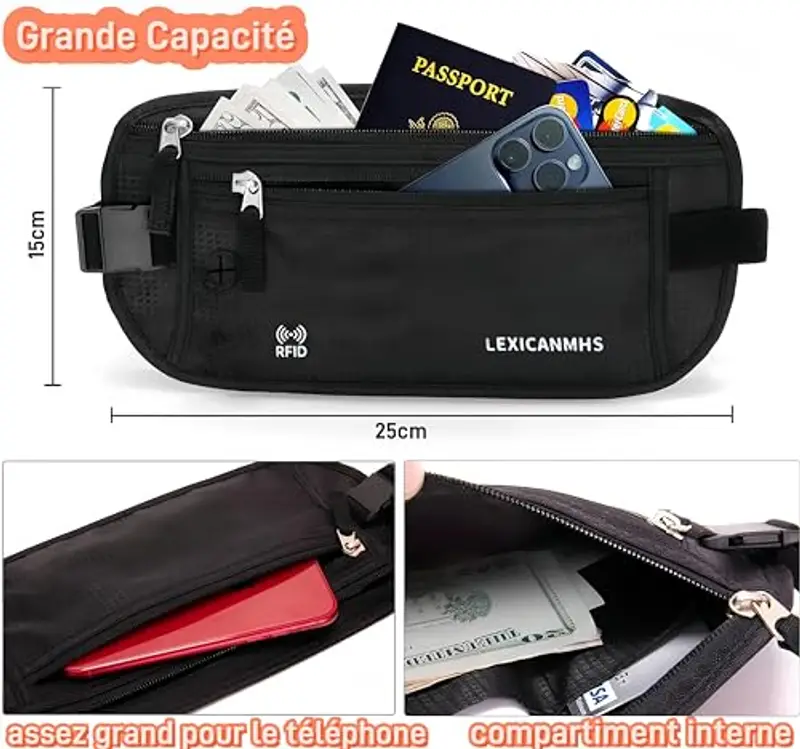 LEXICANMHS Marsupio Uomo Nero 1583296 miniatura 2