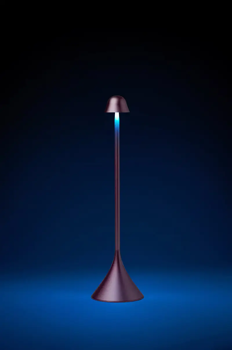 lampada da tavolo wireless Steli Bell Rosa miniatura 5