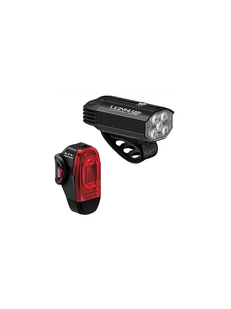 Set di illuminazione per bici Fusion Drive 500+ KTV Pro Set nero