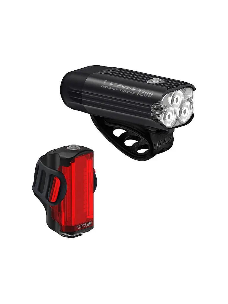 Set luci bici Radar React System nero