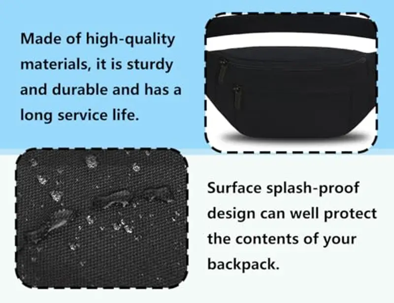 Lhbwhiz Marsupio Uomo Nero 871568 miniatura 3