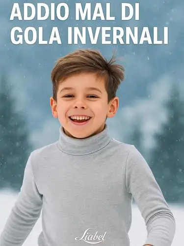 Liabel Lupetto Bambino Caldo Cotone Morbido Dolcevita Bambino Manica Lunga Collo Alto 3 miniatura 3