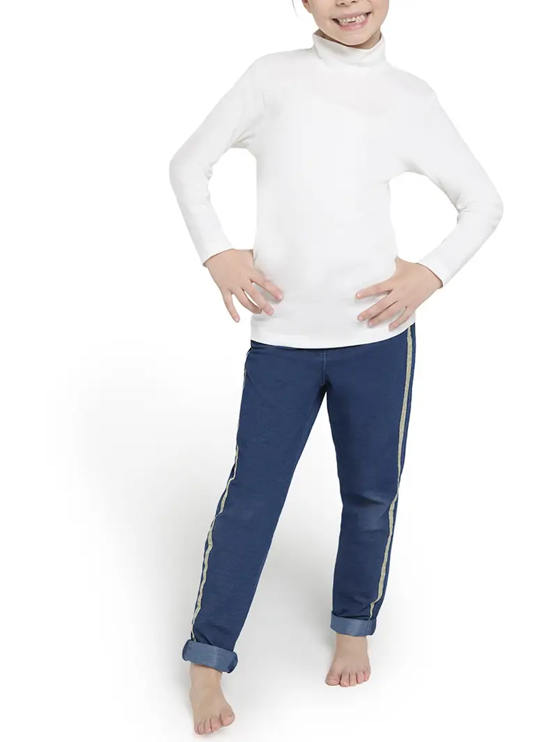 Lupetto manica lunga bimbo/bimba, caldo cotone - BIANCO 121 / 3-S