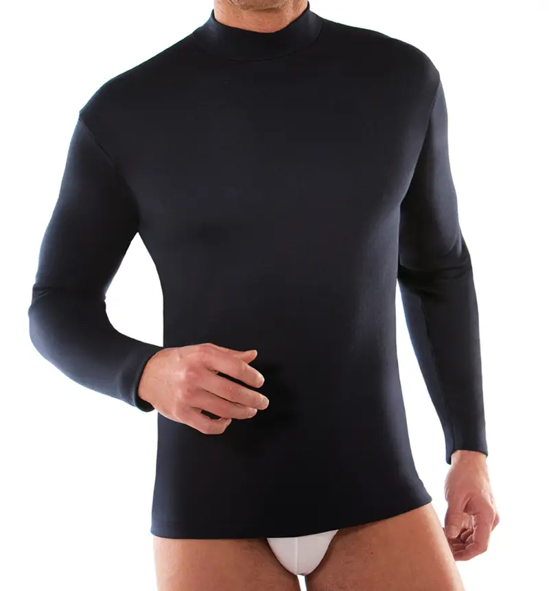 Lupetto manica lunga uomo, caldo cotone - BLU 1151 / 3-S