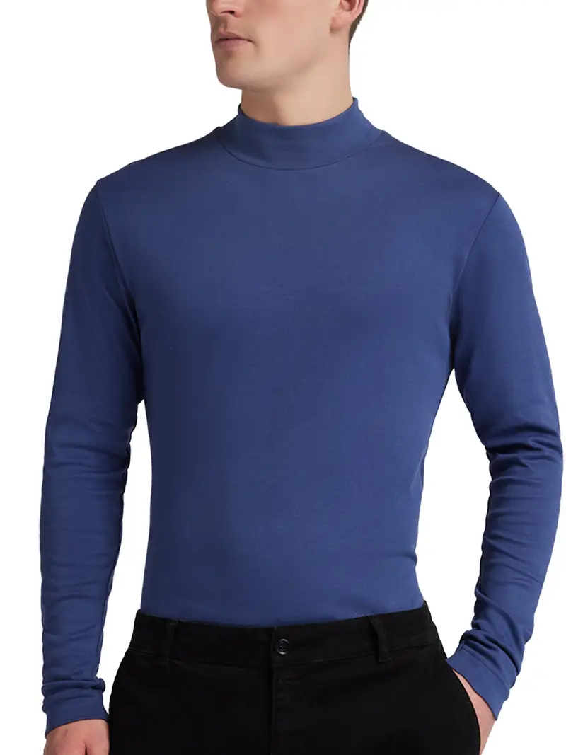 Lupetto manica lunga uomo, caldo cotone - DENIM 0235 / 3-S