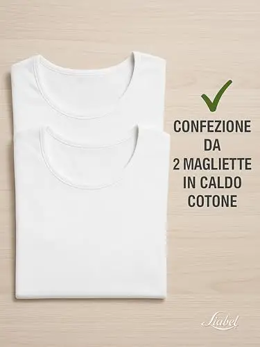 Liabel Maglia Caldo Cotone Donna (Confezione da 2) - Maglie Donna Invernali Manica Lunga o Corta Sottogiacca Bianco o miniatura 3