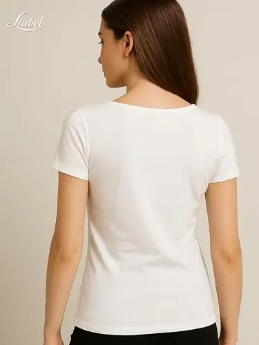 Liabel Maglia Caldo Cotone Donna (Confezione da 2) - Maglie Donna Invernali Manica Lunga o Corta Sottogiacca Bianco o miniatura 2