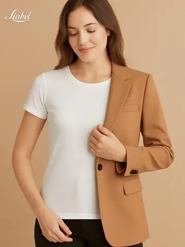 Liabel Maglia Caldo Cotone Donna (Confezione da 2) - Maglie Donna Invernali Manica Lunga o Corta Sottogiacca Bianco o miniatura 3