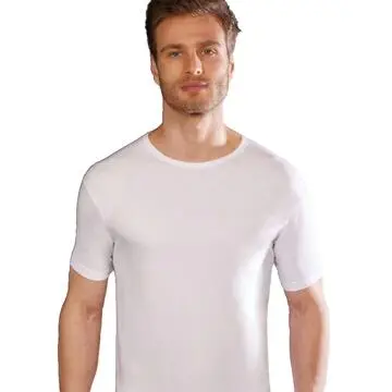 T-SHIRT UOMO COTONE GIROCOLLO BASSO MANICA CORTA LIABEL 3828 1023