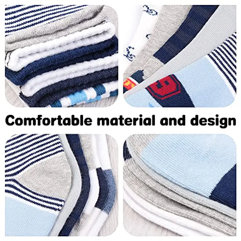 Libella 12 Paia Calzini sneaker bambino ragazzi calzini sneaker bambino colorati 2119 35 miniatura 3