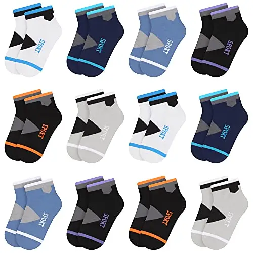 Libella 12 Paia Calzini sneaker bambino ragazzi calzini sneaker bambino colorati 2801 27