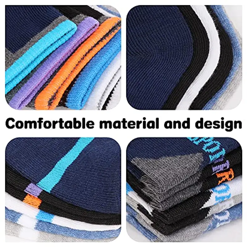 Libella 12 Paia Calzini sneaker bambino ragazzi calzini sneaker bambino colorati 2801 31 miniatura 3