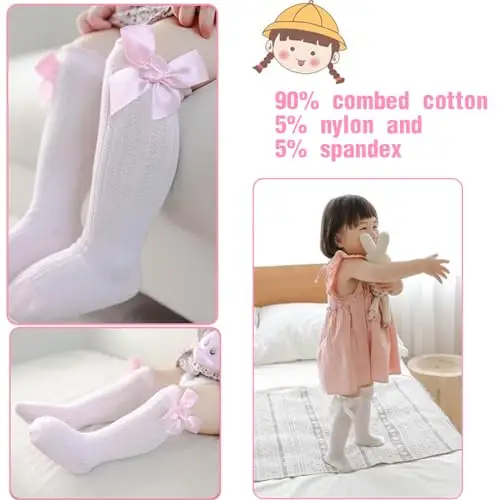 LICHUANUK Calze Bambina Bianco 2804437 miniatura 3