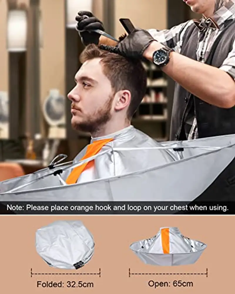 Lictin Taglio Di Capelli Parrucchiere Mantello Da Barba - Mantella per Tagliare i Capelli per Barbiere Di Famiglia con miniatura 2
