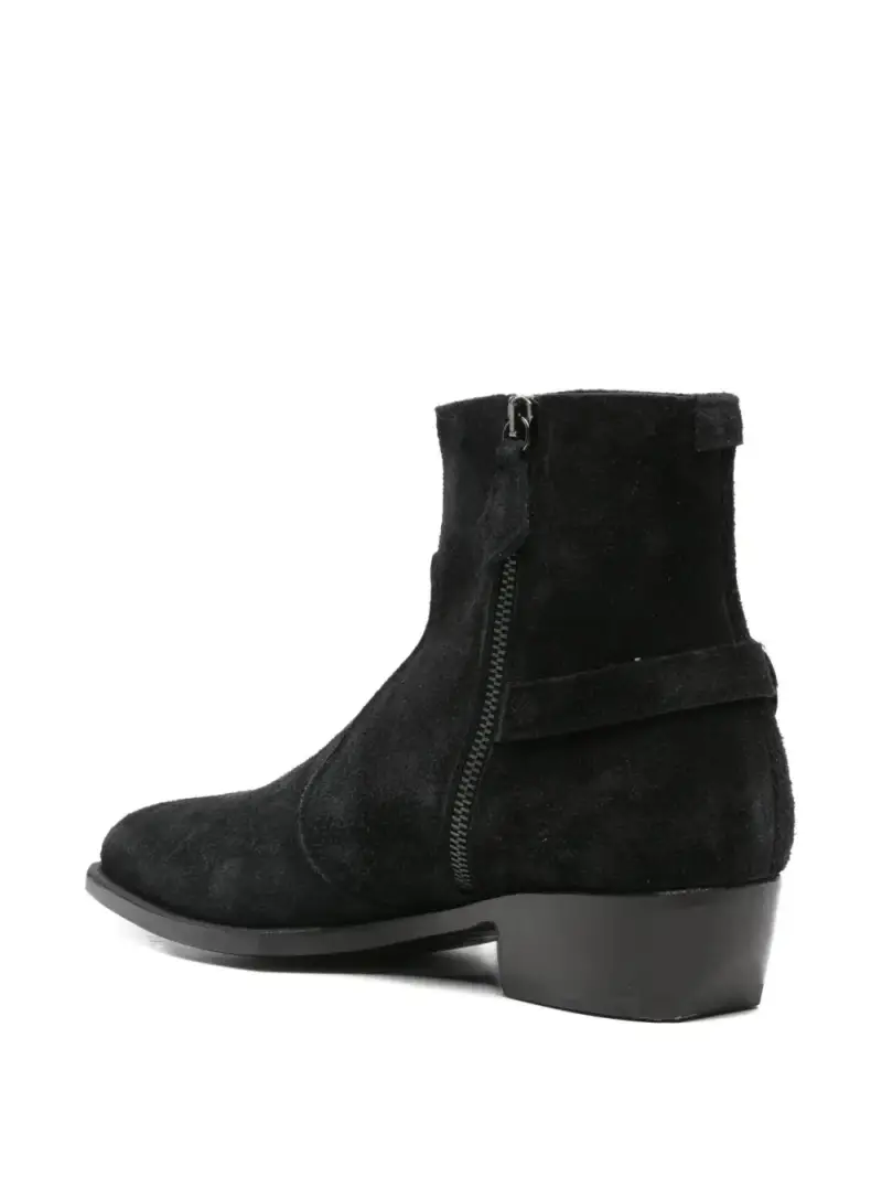 Lidfort Stivali in Pelle Scamosciata Neri miniatura 2