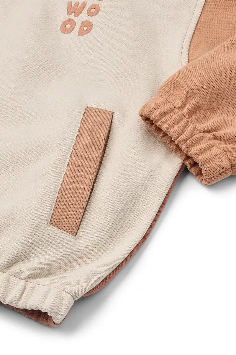 felpa in cotone bambino/a Cassius Zip-up Sweatshirt colore arancione LW20080 miniatura 4