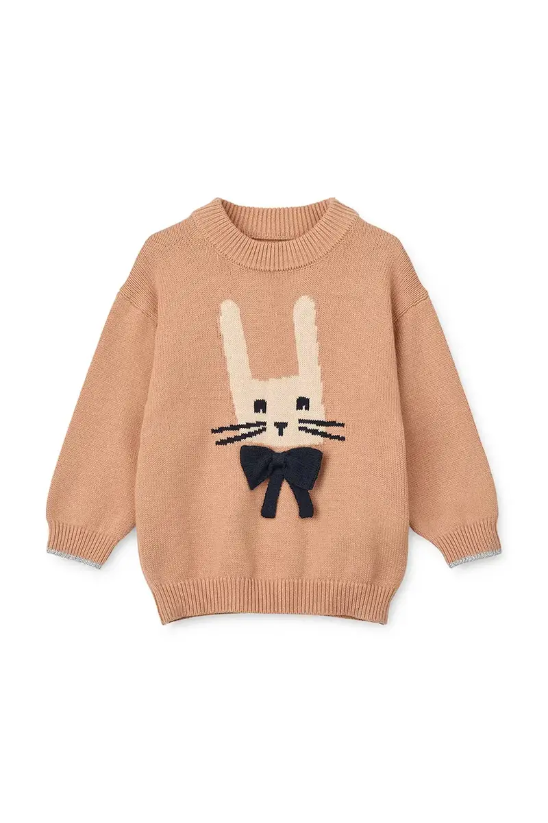 felpa in cotone bambino/a Orlane Embroidery Knit Jumper Rosa miniatura 2