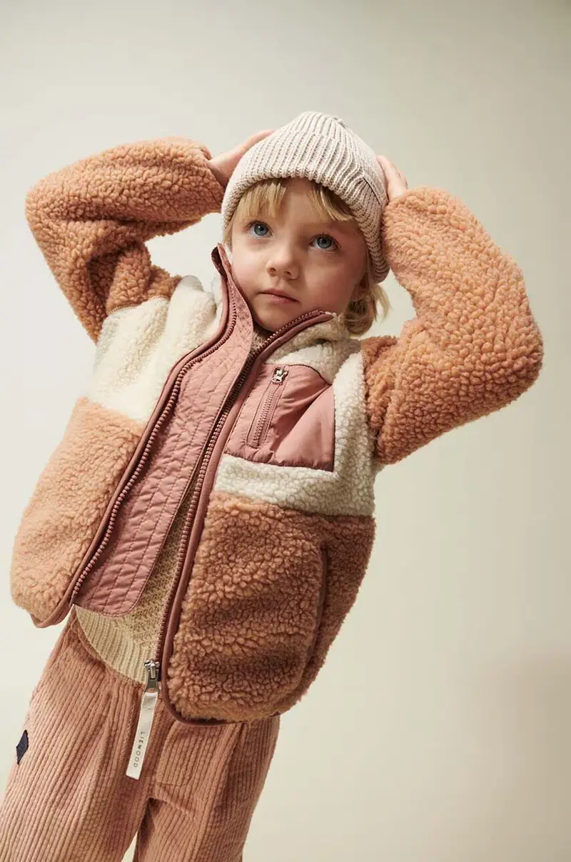 felpa in pile bambini Nolan Pile colore rosa LW19877