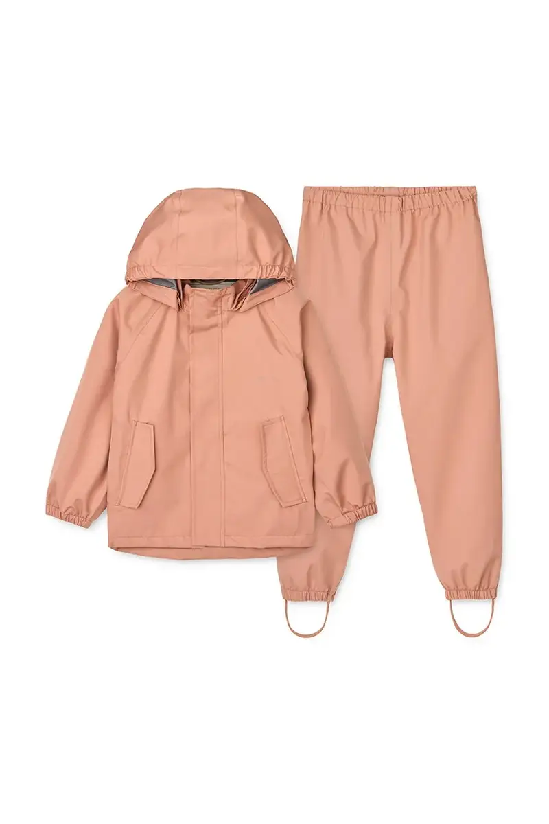 giacca e pantaloni bambini Pedia Rainwear Set colore arancione LW19909 miniatura 2