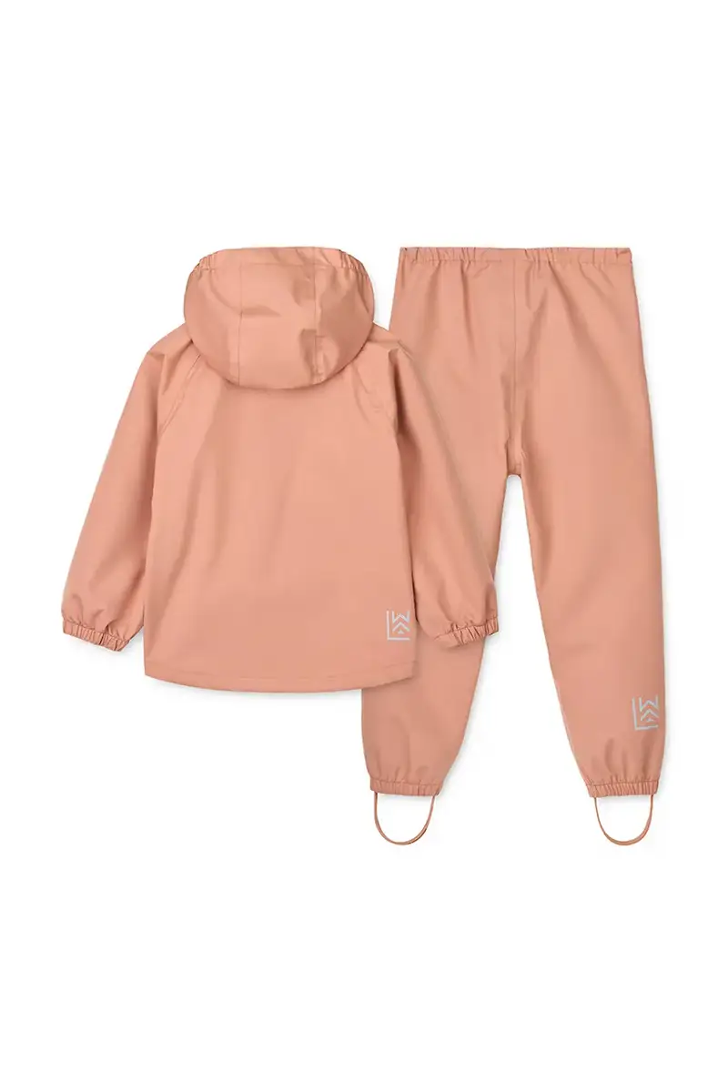 giacca e pantaloni bambini Pedia Rainwear Set colore arancione LW19909 miniatura 3