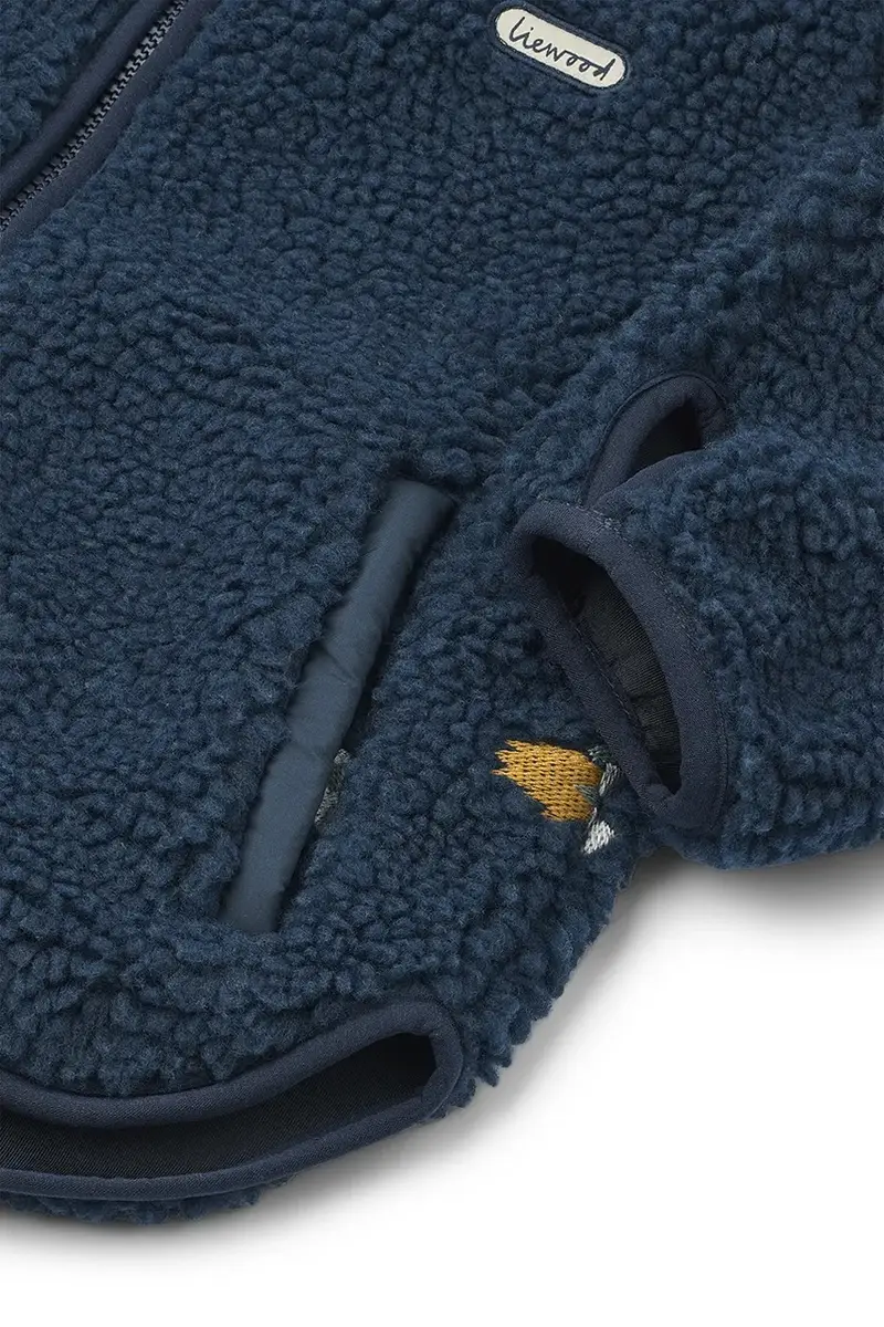 giacca per bambini Mara Pile Jacket colore blu navy LW18920 miniatura 4