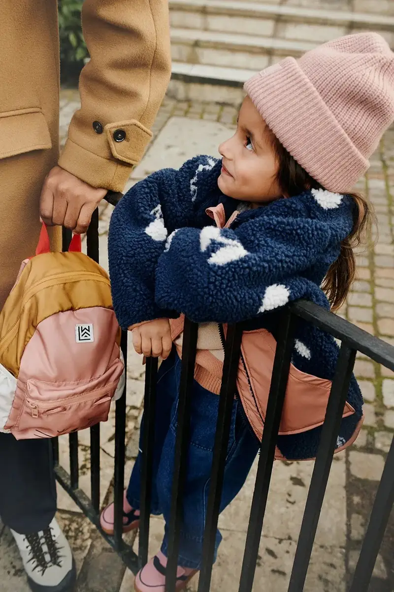 giacca per bambini Noam Pile Jacket colore blu navy LW20017 miniatura 5