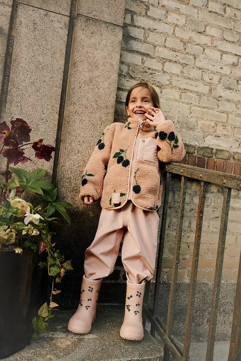 giacca per bambini Nolan Pile Jacket colore arancione LW19877