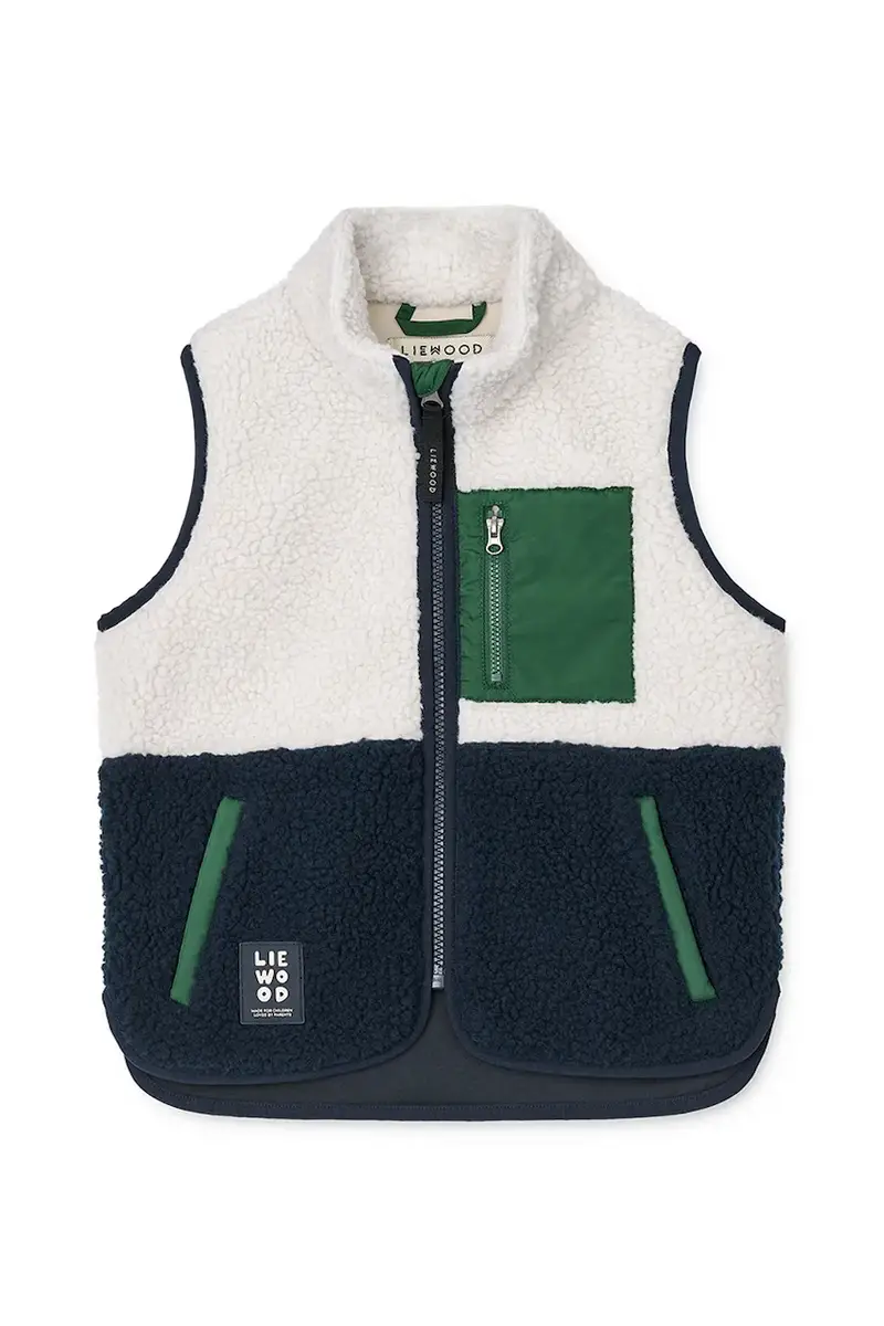 gilet da bambino Vada Pile vest colore blu navy LW14942