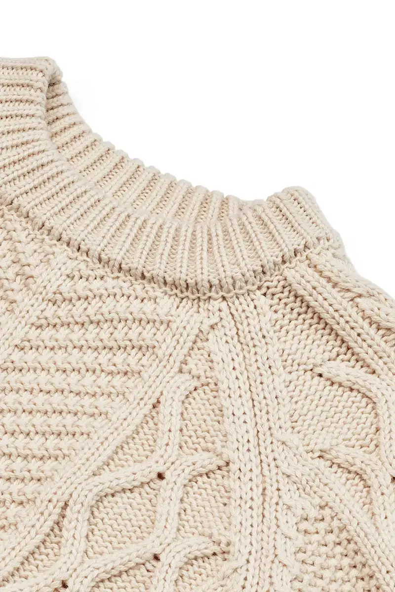 maglione con lana per bambini Callio Knit Jumper colore beige LW20307 miniatura 4